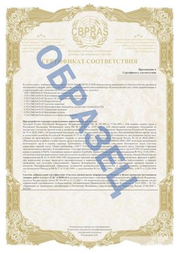 Образец Приложение к СТО 01.064.00220722.2-2020 Матвеев Курган Сертификат СТО 01.064.00220722.2-2020 